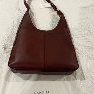 Hammitt Women's Leather Shoulder Bag in Deep Burgundy/Cherrywood NWT